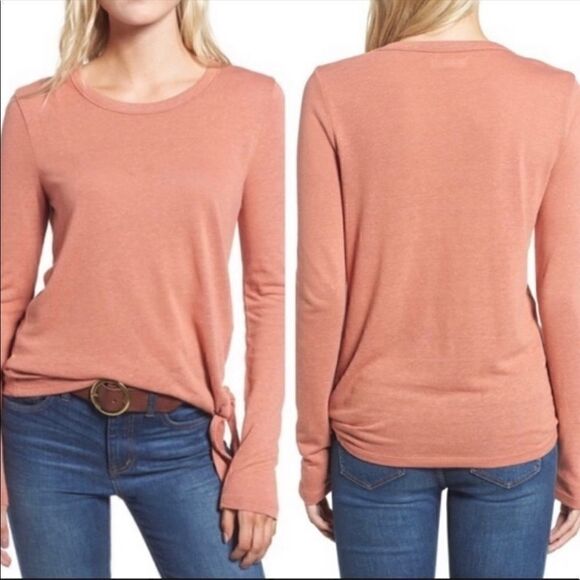 MADEWELL Soundcheck Side Tie Long Sleeve Top - Picture 1 of 9